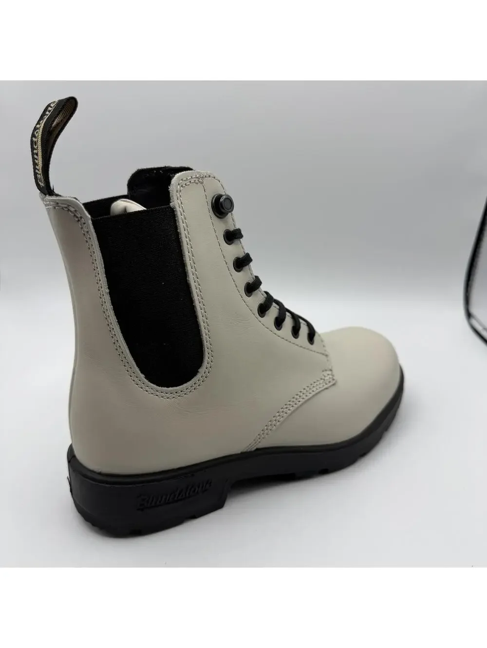 Blundstone 2324 Originals Lace Up Leather Chelsea Boots Oat Women Size 6 - Picture 10 of 11